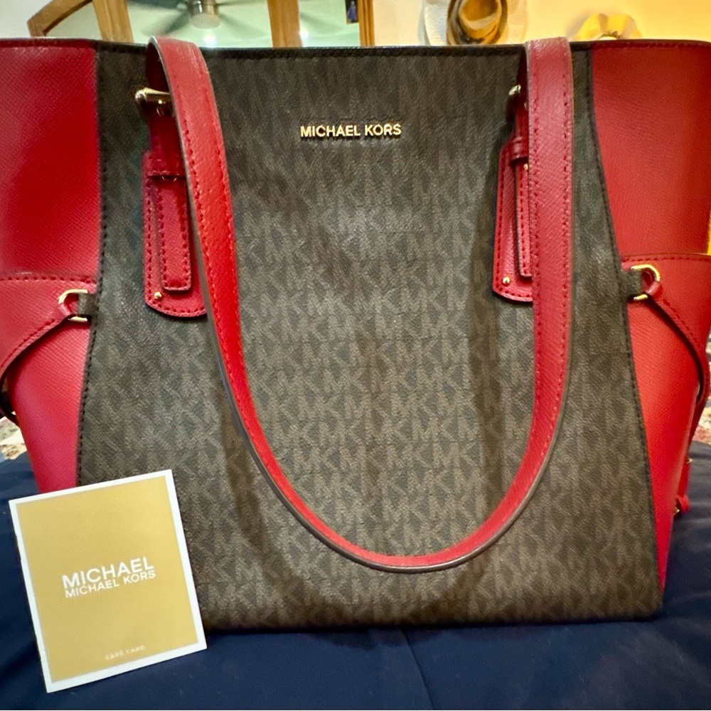 Michael Kors signature logo/Red NWT